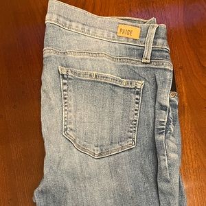 Paige maternity distressed jeans.